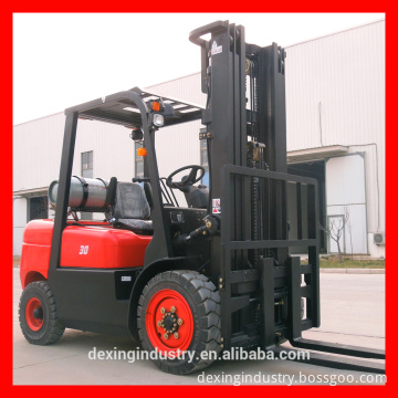 CE Approved Gasoline Forklift Truck with 3 stage Mast and Side Shift(option)